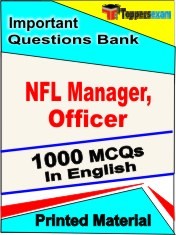NFL Manager, Officer Exam 1000 Objective MCQ / Question Bank in English Book / Printed Material.