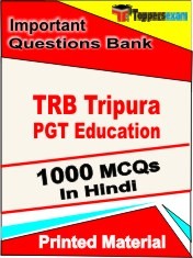 TRB Tripura PGT Education Exam 1000 Objective MCQ / Question Bank in Hindi Book / Printed Material.