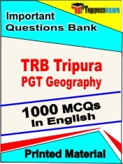 TRB Tripura PGT Geography Exam 1000 Objective MCQ / Question Bank in English Book / Printed Material.