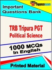 TRB Tripura PGT Political Science  Book in English - Objective MCQ