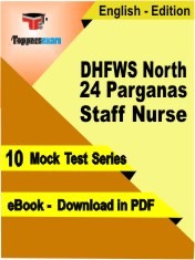 eBook of DHFWS NORTH 24 PARGANAS STAFF NURSE Commerce Exam (10 Mock Test/Practice Set) in PDF Format in English