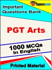 PGT ARTS Exam 1000 Objective MCQ / Question Bank in English Book / Printed Material.