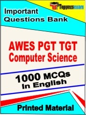 AWES PGT TGT Computer Science Exam Book in English - Objective MCQ