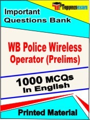 WB Police Wireless Operator Prelims Test Book in English - Objective MCQ