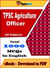 EBook of TPSC AGRICULTURE OFFICER Exam (Objective Questions /MCQ) PDF in English