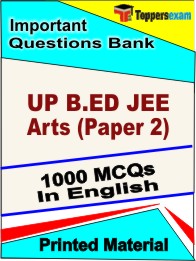 UP B.ED JEE Arts (Paper 2) Book in English - Objective MCQ