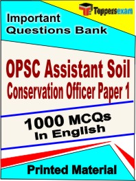 OPSC Assistant Soil Conservation Officer Paper 1 Exam Book in English - Objective MCQ