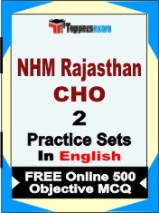 NHM Rajasthan CHO Test Book in English - Question Paper / Practice Set