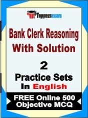 Bank Clerk Reasoning with Solution Test Book in English - Question Paper / Practice Set