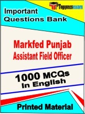 Markfed Punjab Assistant Field Officer Exam 1000 Objective MCQ / Question Bank in English Book / Printed Material.