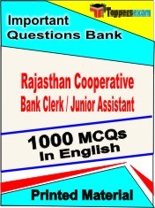 Rajasthan Cooperative Bank Clerk / Junior Assistant Exam Objective MCQ Book in English
