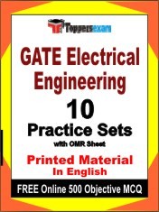 GATE Electrical Engineering Exam 10 Practice Sets Book English & FREE Online 500 Objective MCQ.