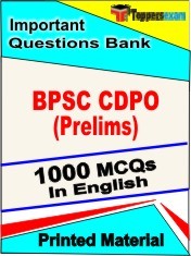 BPSC CDPO Prelims Exam Book in English - Objective MCQ