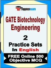 GATE Biotechnology Engineering Exam 2 Mock Test / Practice Sets Book English & FREE Online 500 Objective MCQ.