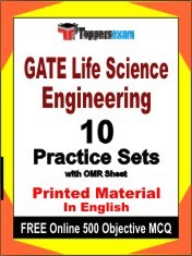 GATE Life Science Engineering Exam 10 Practice Sets Book English & FREE Online 500 Objective MCQ.