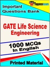 GATE Life Science Engineering Exam 1000 Objective MCQ / Question Bank in English Book / Printed Material.