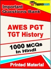 AWES PGT TGT History Test Book in Hindi - Objective MCQ
