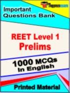REET Level 1 Prelims Test Book in English - Objective MCQ