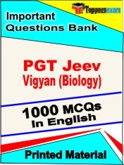 PGT Jeev Vigyan (Biology) Exam 1000 Objective MCQ / Question Bank in English Book / Printed Material.