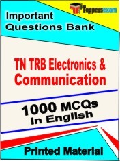 TN TRB Electronics & Communication Exam 1000 Objective MCQ / Question Bank in English Book / Printed Material.