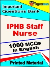 IPHB Staff Nurse Exam 1000 Objective MCQ / Question Bank in English Book / Printed Material.