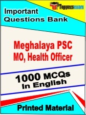 Meghalaya PSC MO, Health Officer Exam Objective MCQ Book in English