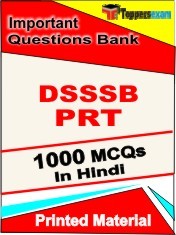DSSSB PRT Exam 1000 Objective MCQ / Question Bank in Hindi Book / Printed Material.