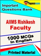 AIIMS Rishikesh Faculty Exam Objective MCQ Book in English