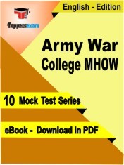 eBook of Army War College MHOW Exam (10 Mock Test/Practice Set) in PDF Format in English