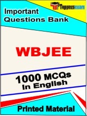 WBJEE Exam 1000 Objective MCQ / Question Bank in English Book / Printed Material.