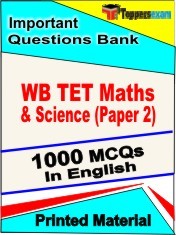 WB TET MATHS & SCIENCE PAPER 2 Exam 1000 Objective MCQ / Question Bank in English Book / Printed Material.