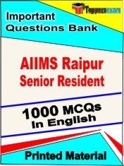 AIIMS Raipur Senior Resident Exam Objective MCQ Book in English