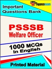 PSSSB Welfare Officer Exam Objective MCQ Book in English