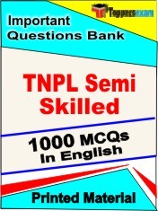 TNPL Semi Skilled Exam 1000 Objective MCQ / Question Bank in English Book / Printed Material.