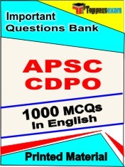 APSC CDPO Exam 1000 Objective MCQ / Question Bank in English Book / Printed Material.