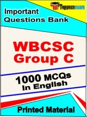WBCSC GROUP C Exam 1000 Objective MCQ / Question Bank in English Book / Printed Material.