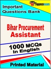 Bihar Procurement Assistant Test Book in English - Objective MCQ