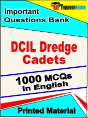 DCIL DREDGE CADETS Exam 1000 Objective MCQ / Question Bank in English Book / Printed Material.