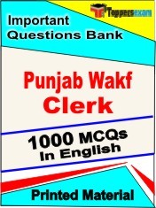 Punjab Wakf Clerk Exam Objective MCQ Book in English