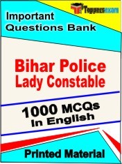 Bihar Police Lady Constable Exam 1000 Objective MCQ / Question Bank in English Book / Printed Material.