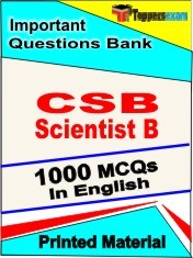 CSB Scientist B Exam 1000 Objective MCQ / Question Bank in English Book / Printed Material.