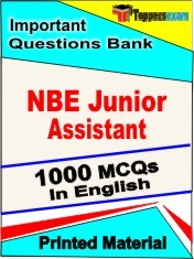 NBE Junior Assistant Exam Book in English - Objective MCQ