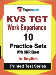 KVS TGT Work Experience Book in English - Practice Set