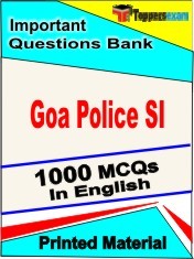 Goa Police SI Book in English - Objective MCQ