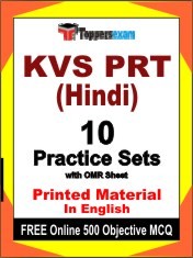 KVS PRT (Hindi) Test Book in English - Practice Set