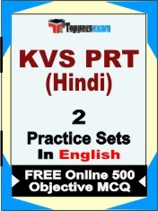 KVS PRT (Hindi) Exam 2 Mock Test / Practice Sets Book English & FREE Online 500 Objective MCQ.