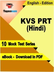 eBook of KVS PRT (Hindi) Exam (10 Mock Test/Practice Set) in PDF Format in English