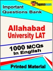 Allahabad University LAT Exam 1000 Objective MCQ / Question Bank in English Book / Printed Material.