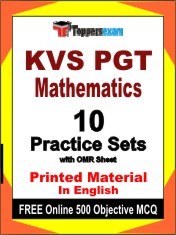 KVS PGT Mathematics Exam 10 Practice Sets Book English & FREE Online 500 Objective MCQ.