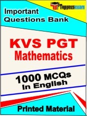 KVS PGT Mathematics Exam 1000 Objective MCQ / Question Bank in English Book / Printed Material.
